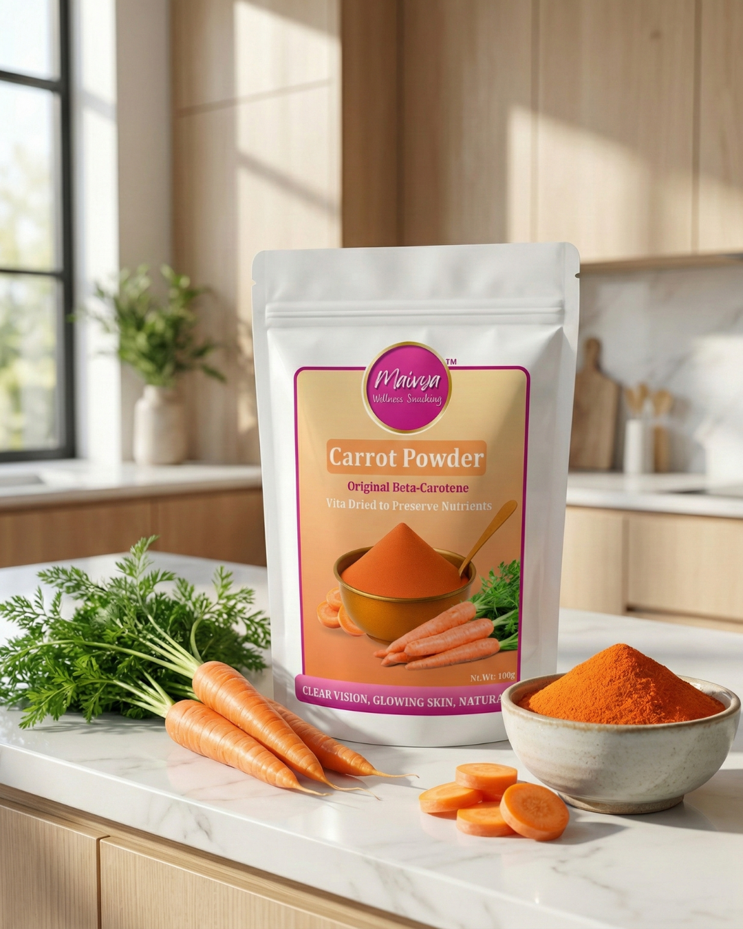Carrot Powder | Vita-Dried for Maximum Beta-Carotene