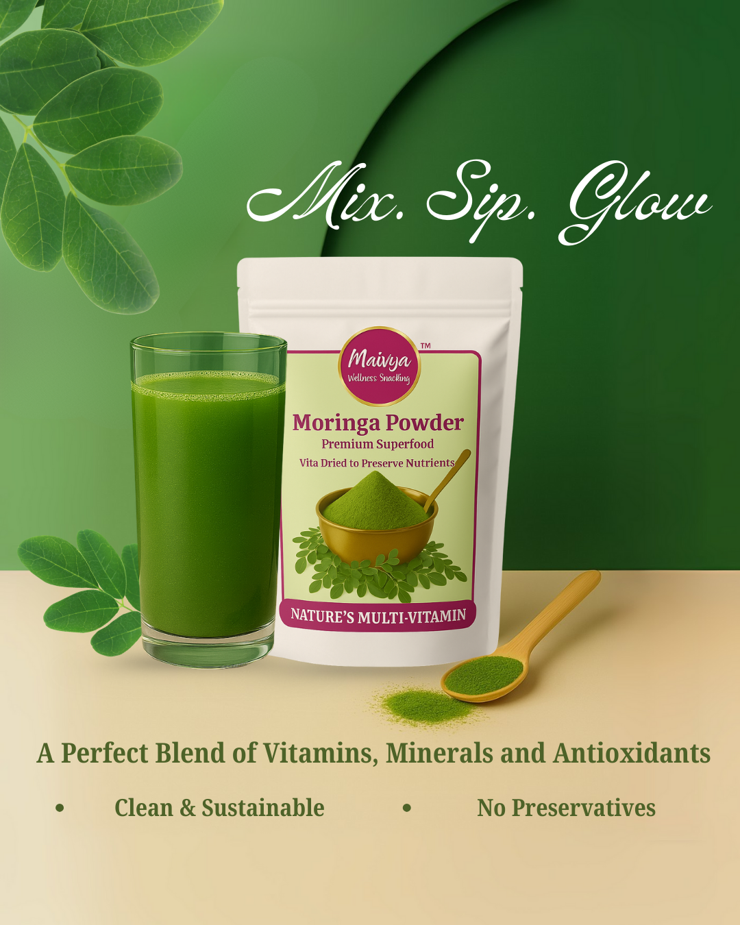Maivya Moringa Powder – 100% Pure Moringa